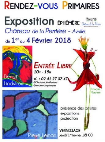 ART: Les Herbettes de François Maurisse jusqu'au 4 février à l'EXPOSITION COLLECTIVE ” RENDEZ-VOUS PRIMAIRES au chateau de la Perrière à Avrillé @Angers